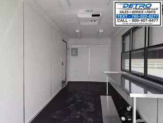 New 2025 Cargo Express 7' x 16' 7K Enclosed Vending/Concession Trailer w/ Sign Backer