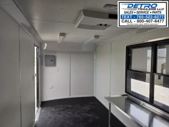 New 2025 Cargo Express 7' x 16' 7K Enclosed Vending/Concession Trailer w/ Sign Backer