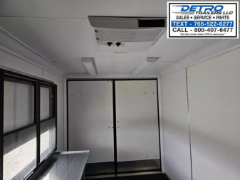 New 2025 Cargo Express 7' x 16' 7K Enclosed Vending/Concession Trailer w/ Sign Backer