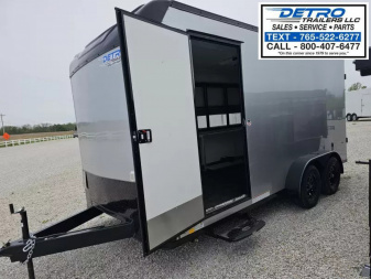 New 2025 Cargo Express 7' x 16' 7K Enclosed Vending/Concession Trailer w/ Sign Backer