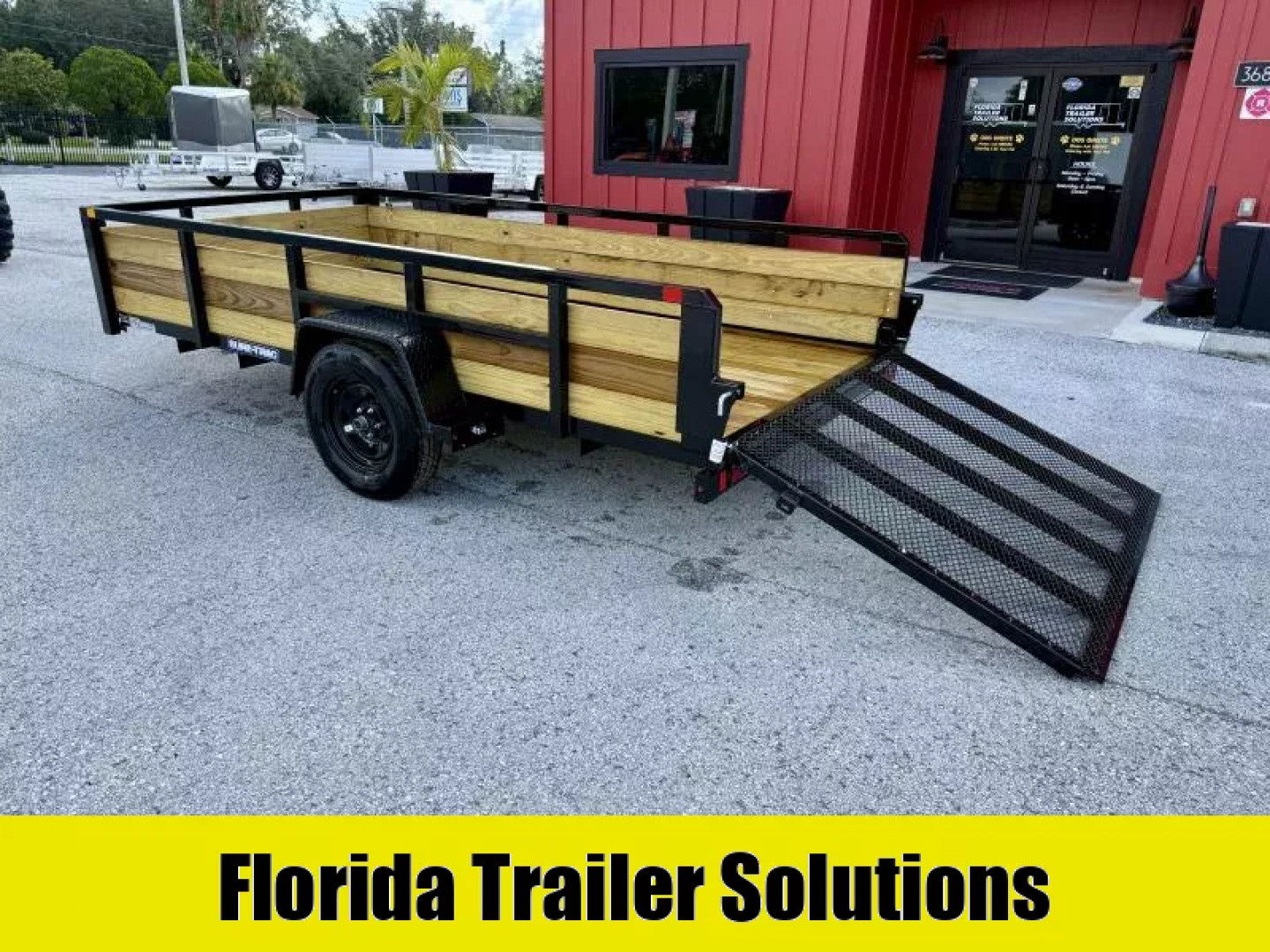 New 2025 Sure-Trac 6x12 Three Board High Side 3K Utility Trailer