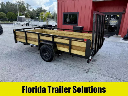 New 2025 Sure-Trac 6x12 Three Board High Side 3K Utility Trailer
