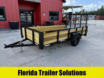 New 2025 Sure-Trac 6x12 Three Board High Side 3K Utility Trailer