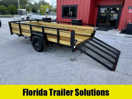 New 2025 Sure-Trac 6x12 Three Board High Side 3K Utility Trailer
