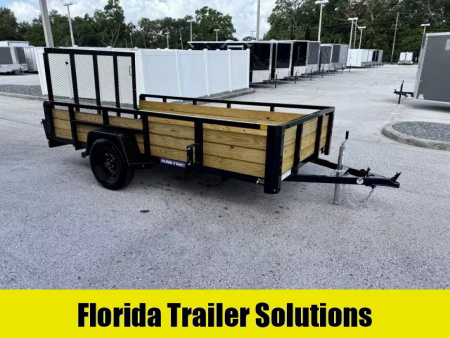 New 2025 Sure-Trac 6x12 Three Board High Side 3K Utility Trailer