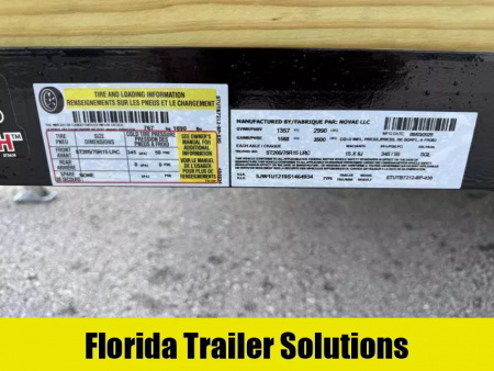 New 2025 Sure-Trac 6x12 Three Board High Side 3K Utility Trailer