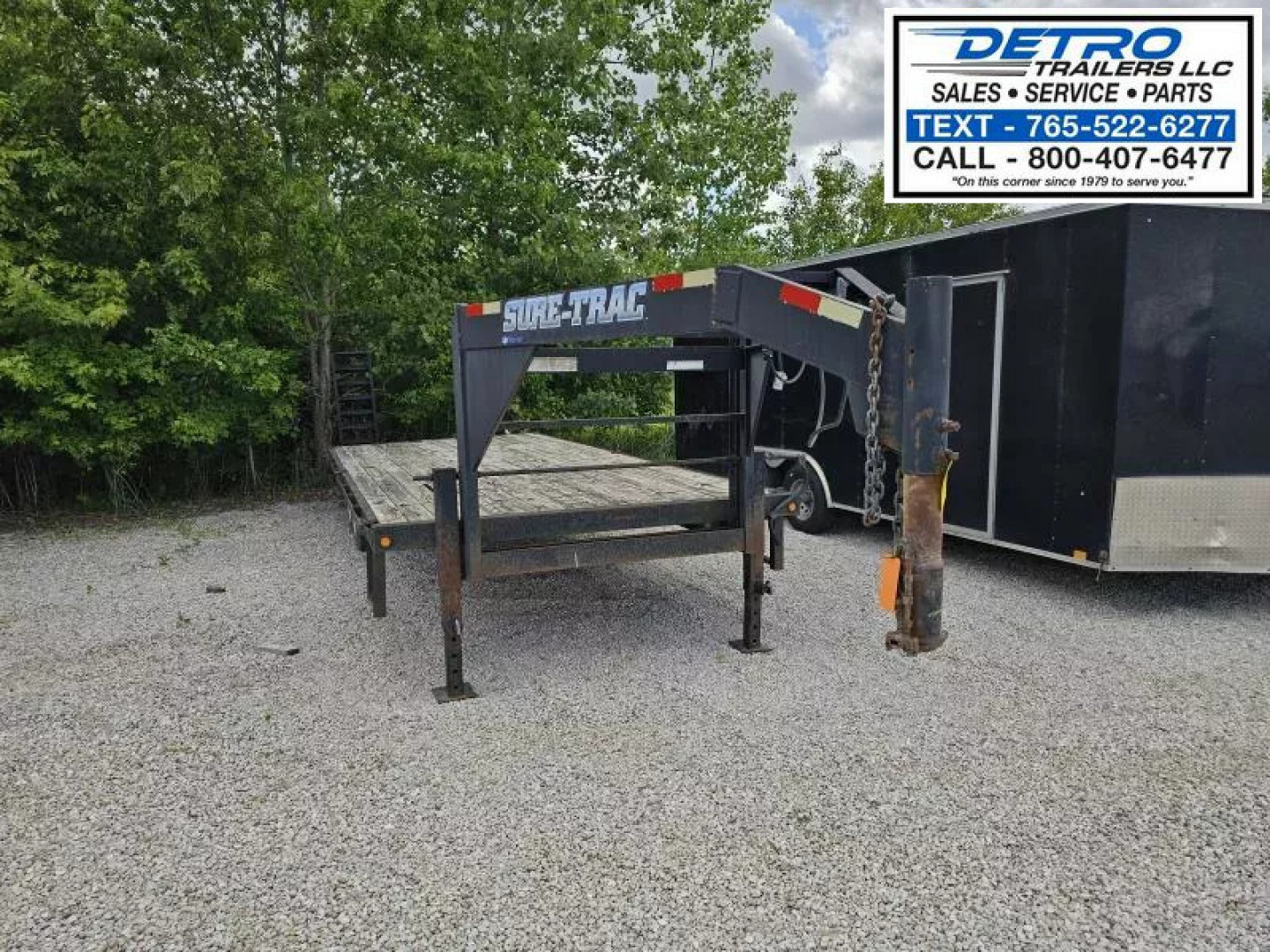 Used 2010 Sure-Trac 102" x 24' (20+4) 14K Gooseneck Deckover Trailer