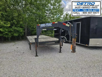 Used 2010 Sure-Trac 102  x 24' (20+4) 14K Gooseneck Deckover Trailer