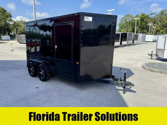 New 2026 Rock Solid Cargo 6x12 Ramp Door Black Out Package 7K Cargo / Enclosed Trailer