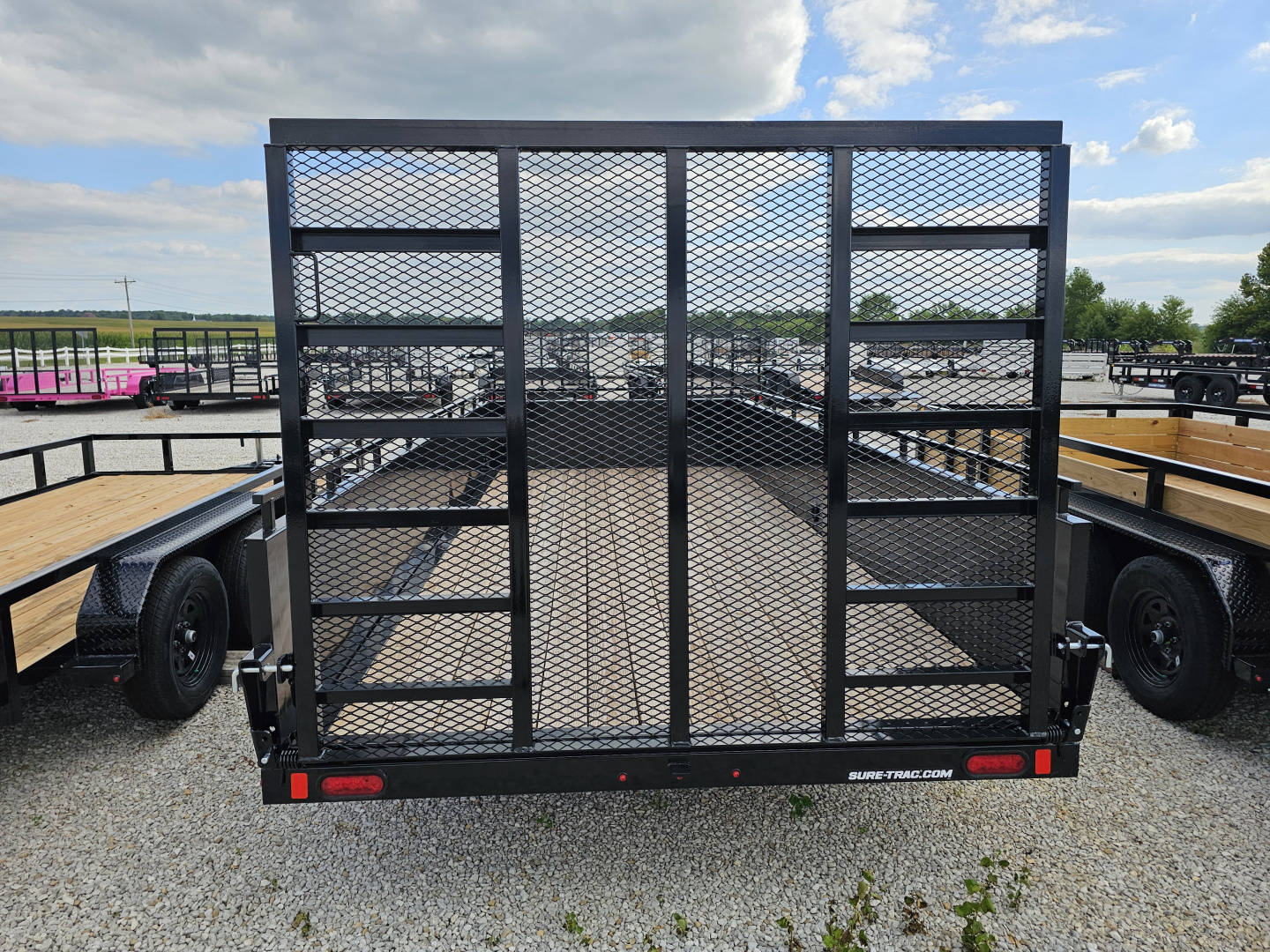 New 2025 Sure-Trac 7' x 16' 10K Steel High Side Utility Trailer