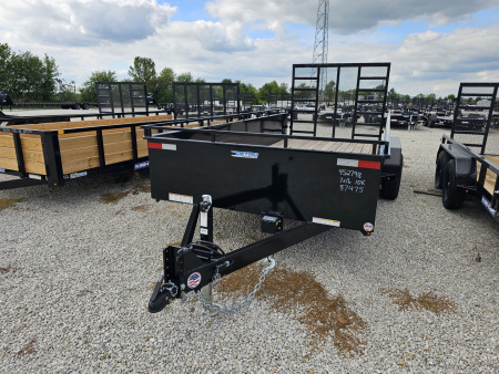 New 2025 Sure-Trac 7' x 16' 10K Steel High Side Utility Trailer