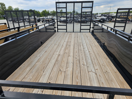 New 2025 Sure-Trac 7' x 16' 10K Steel High Side Utility Trailer