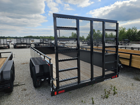 New 2025 Sure-Trac 7' x 16' 10K Steel High Side Utility Trailer