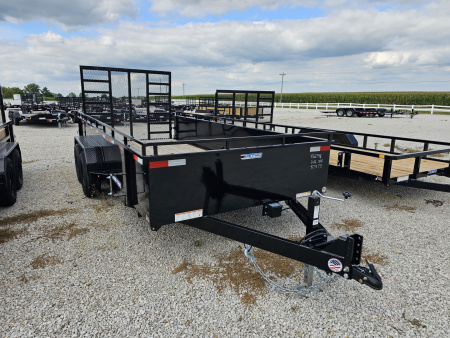 New 2025 Sure-Trac 7' x 16' 10K Steel High Side Utility Trailer