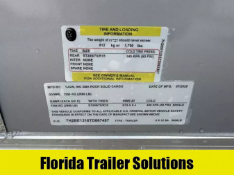 New 2026 Rock Solid Cargo 6x12 Ramp Door 3K Polycore Cargo / Enclosed Trailer