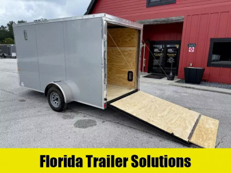 New 2026 Rock Solid Cargo 6x12 Ramp Door 3K Polycore Cargo / Enclosed Trailer