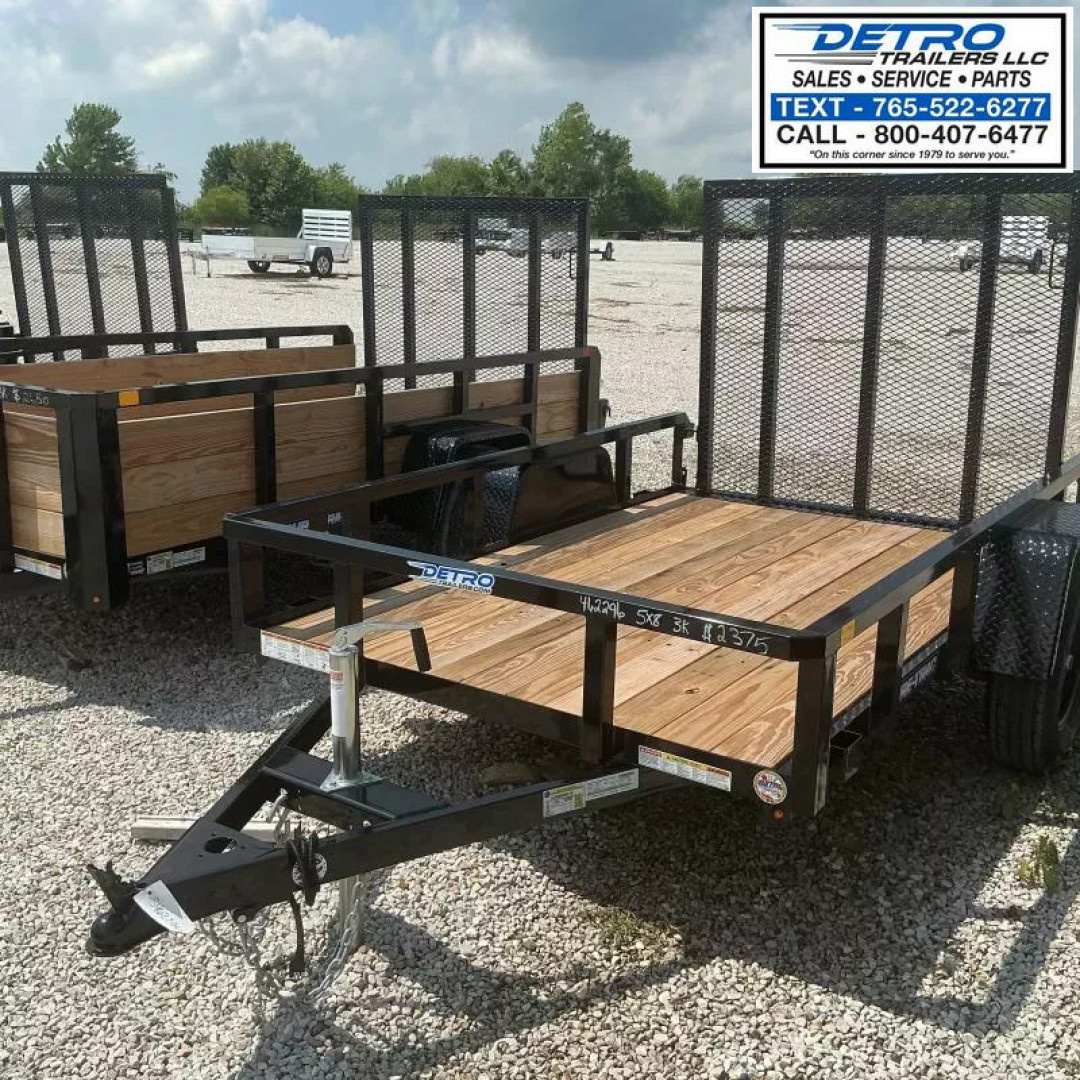 New 2025 Sure-Trac 5' x 8' 3K Idler Tube Top Utility Trailer