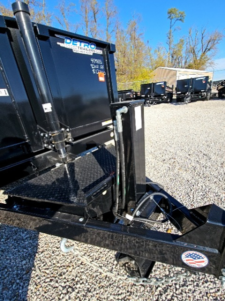 New 2025 Sure-Trac 82" x 12' 12K Telescopic HD Low Profile Dump Trailer w/ Hydraulic Front Jack