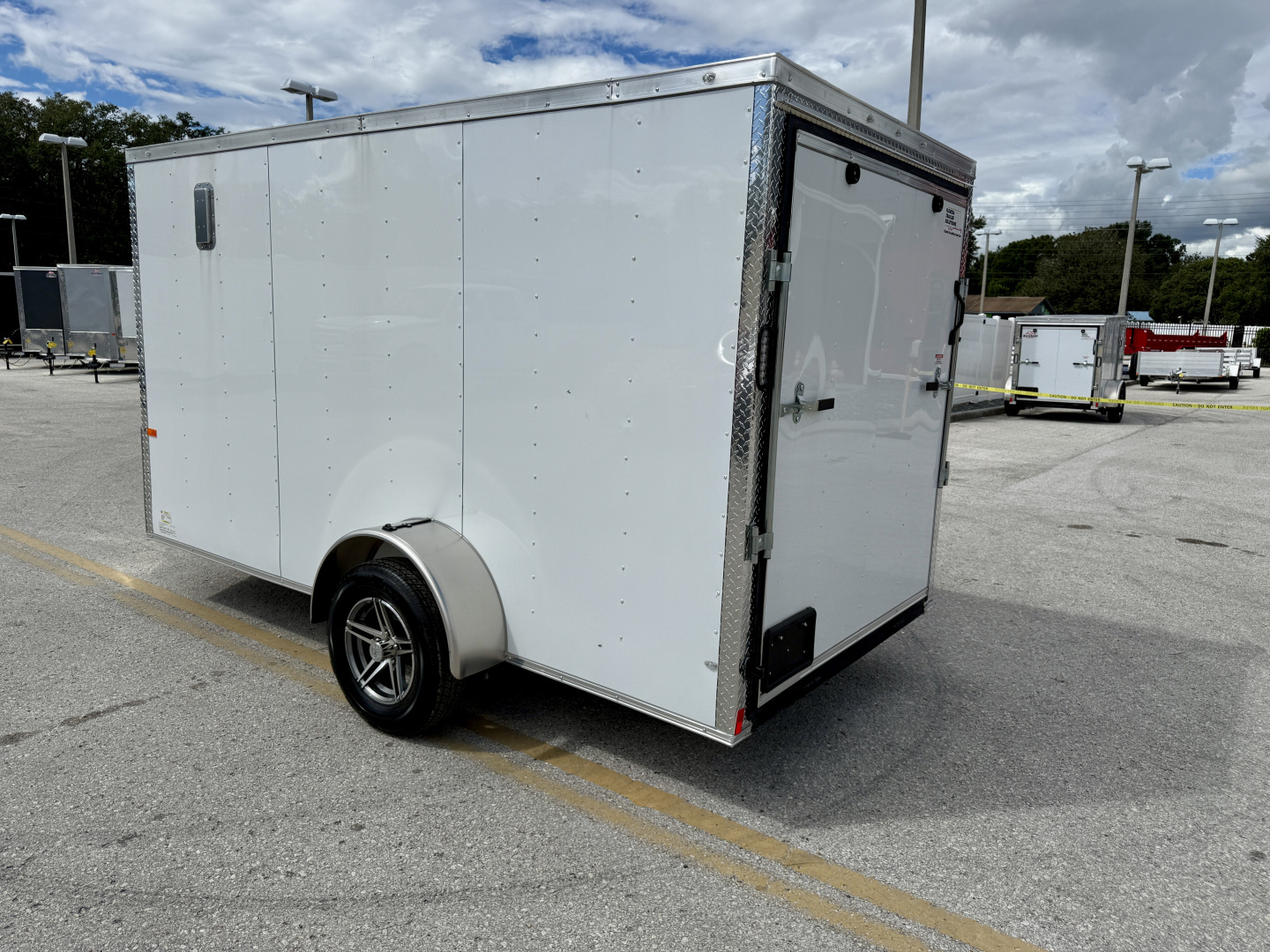New 2026 Rock Solid Cargo 6x12 Ramp Door 3K Composite Cargo / Enclosed Trailer