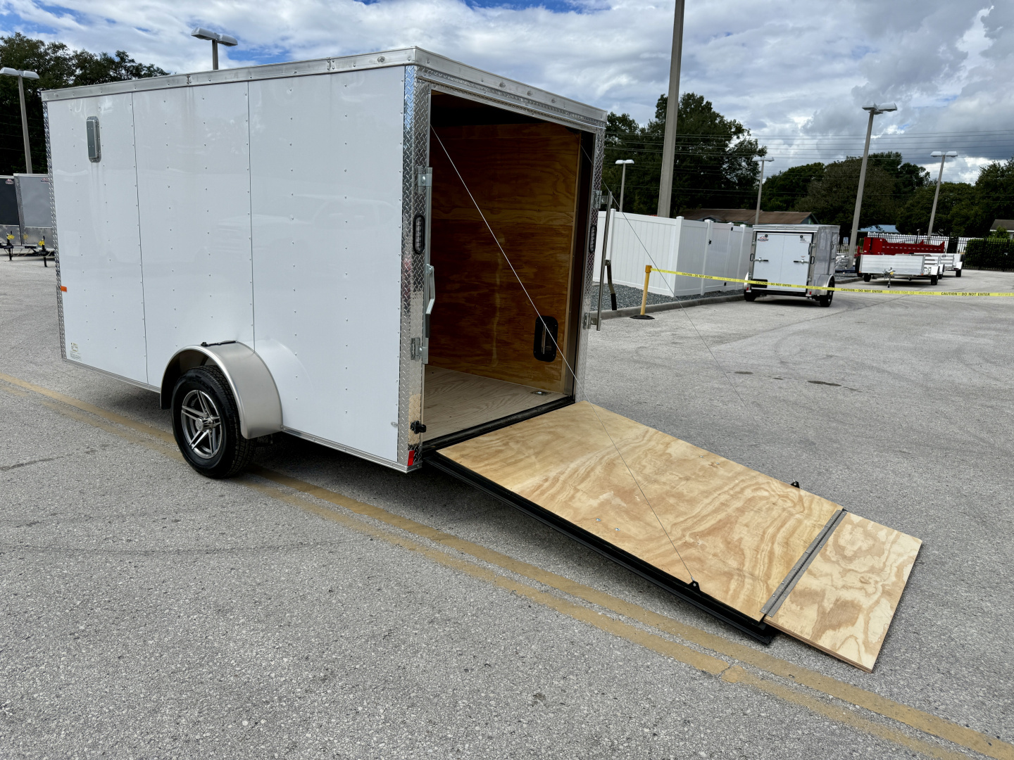 New 2026 Rock Solid Cargo 6x12 Ramp Door 3K Composite Cargo / Enclosed Trailer