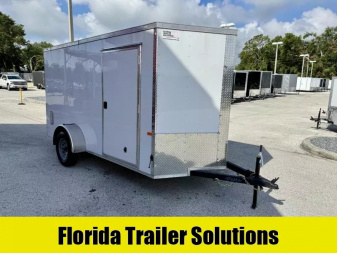 New 2026 Rock Solid Cargo 6x12 Ramp Door 3K Composite Cargo / Enclosed Trailer