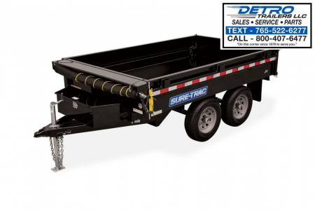 New 2025 Sure-Trac 6' x 10' 10K Single Ram SD Deckover Dump Trailer