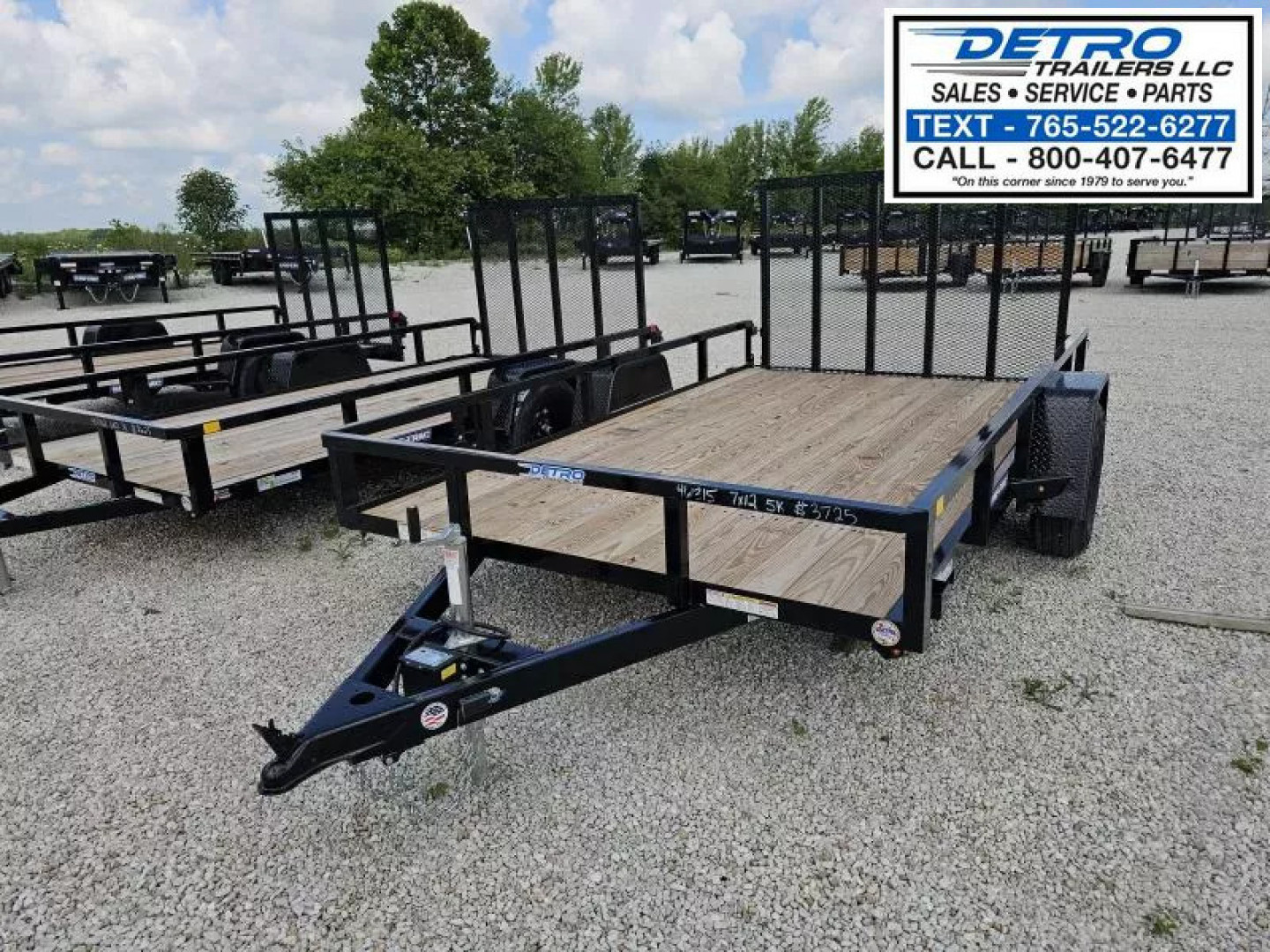 New 2025 Sure-Trac 7' x 12' 5K Tube Top Utility Trailer w/ Brakes