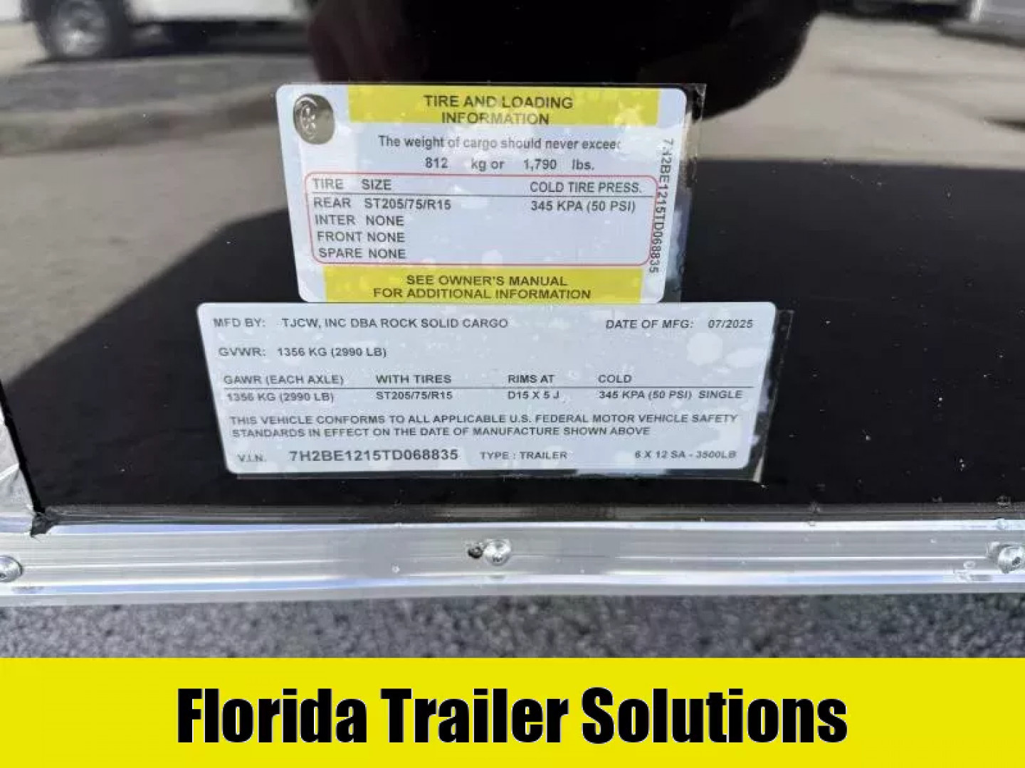 New 2026 Rock Solid Cargo 6X12  Cargo / Enclosed Trailer