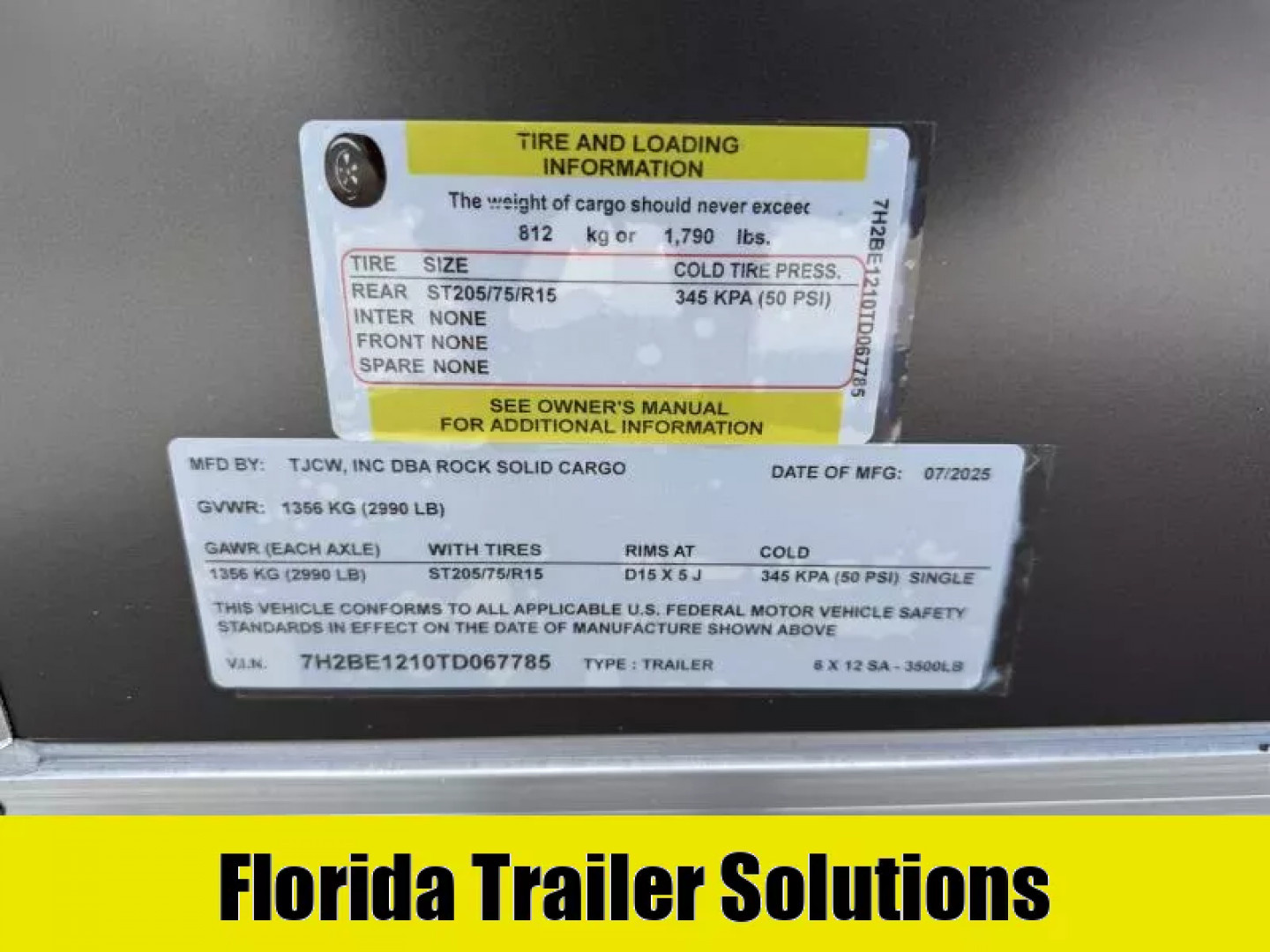 New 2026 Rock Solid Cargo 6x12  Cargo / Enclosed Trailer