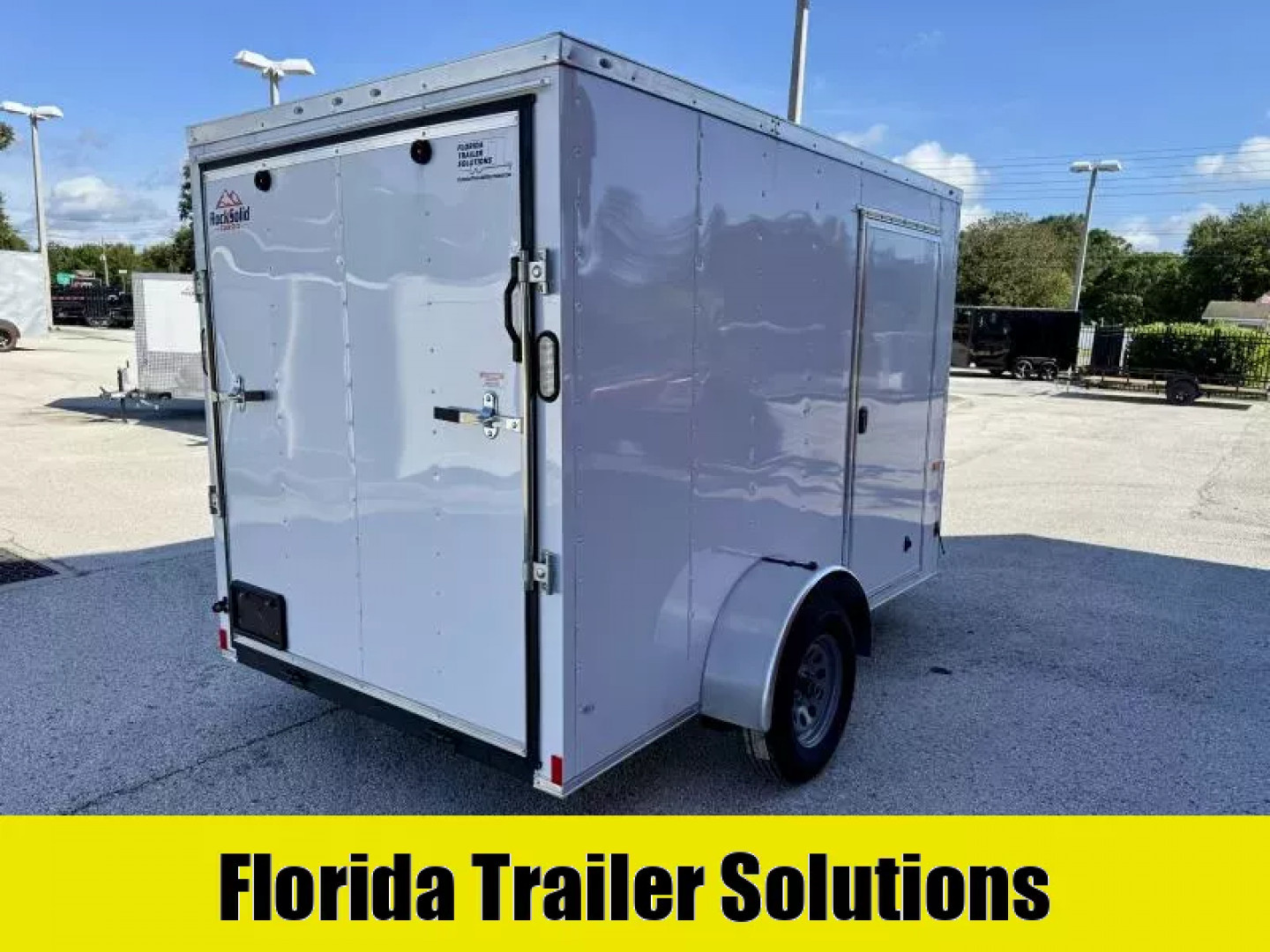 New 2026 Rock Solid Cargo 6x10 Ramp Door 3K Composite Cargo / Enclosed Trailer