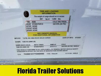 New 2026 Rock Solid Cargo 6x10 Ramp Door 3K Composite Cargo / Enclosed Trailer