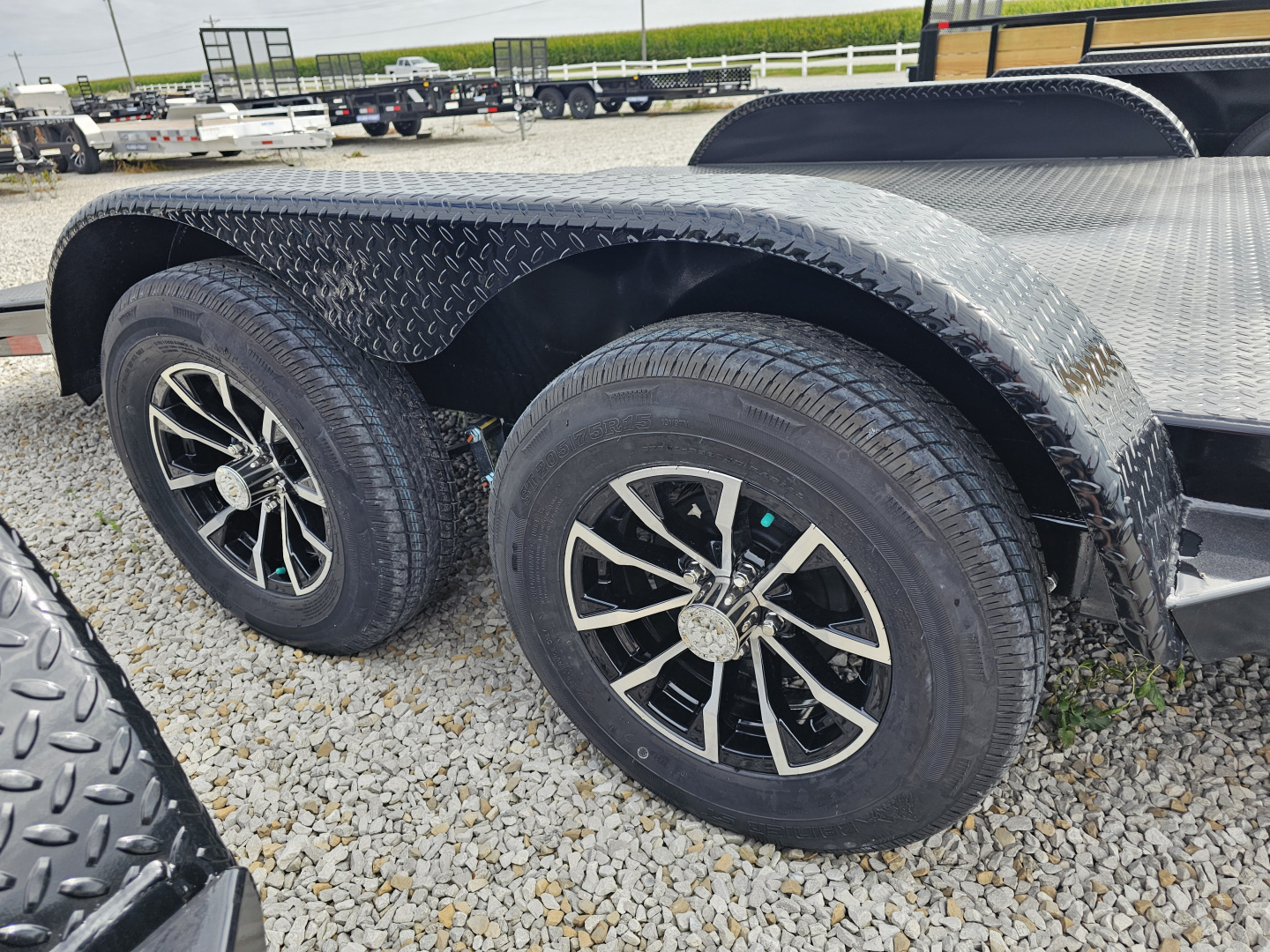 New 2025 Sure-Trac 7' x 18' (14+4) 7K Steel Deck Car Hauler Trailer