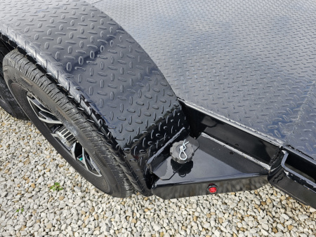 New 2025 Sure-Trac 7' x 18' (14+4) 7K Steel Deck Car Hauler Trailer