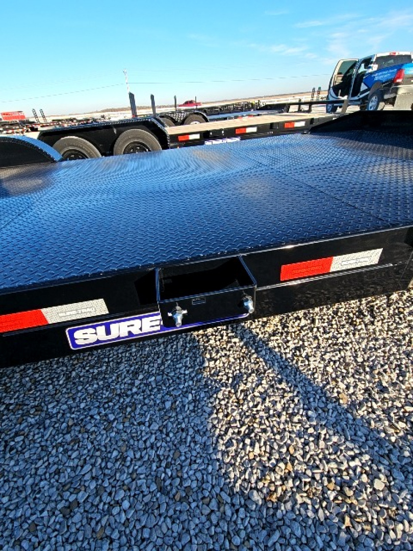 New 2025 Sure-Trac 82" x 20' (16+4) 10K Steel Deck Car Hauler Trailer