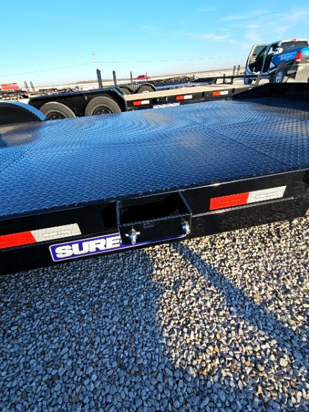 New 2025 Sure-Trac 82" x 20' (16+4) 10K Steel Deck Car Hauler Trailer