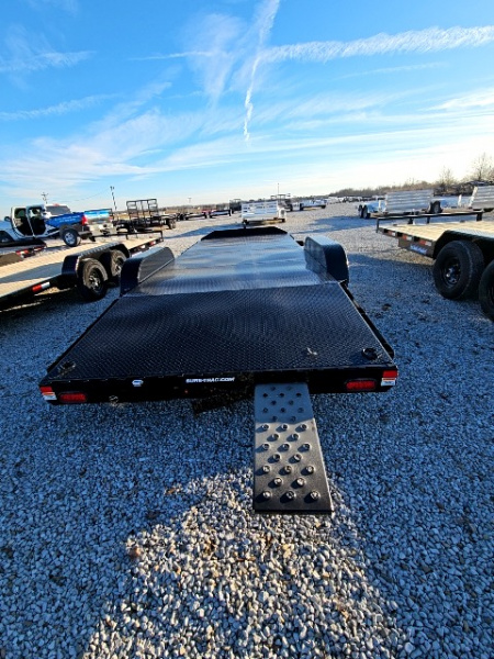 New 2025 Sure-Trac 82" x 20' (16+4) 10K Steel Deck Car Hauler Trailer