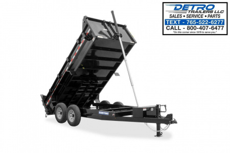 New 2025 Sure-Trac 82" x 16' 14K Telescopic HD Low Profile Dump Trailer w/ 3 Ft. Sides