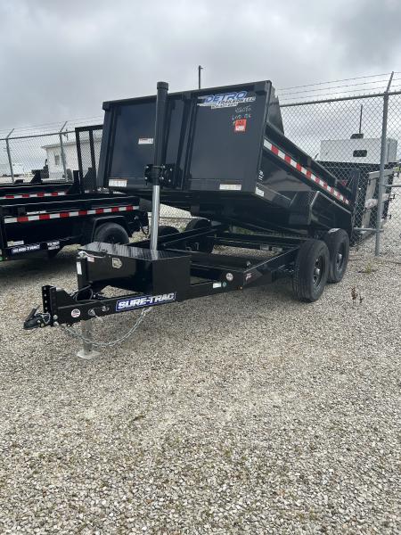 New 2025 Sure-Trac 6' x 10' 10K Telescopic SD Low Profile Dump Trailer