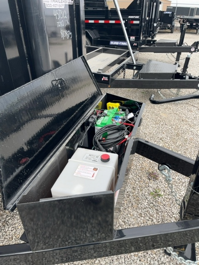 New 2025 Sure-Trac 6 x 12  10K Telescopic SD Low Profile Dump Trailer
