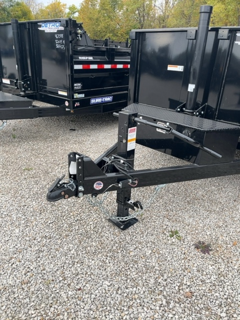 New 2025 Sure-Trac 6 x 12  10K Telescopic SD Low Profile Dump Trailer