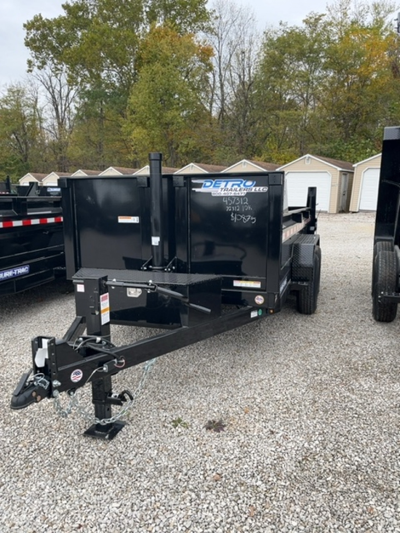 New 2025 Sure-Trac 6 x 12  10K Telescopic SD Low Profile Dump Trailer