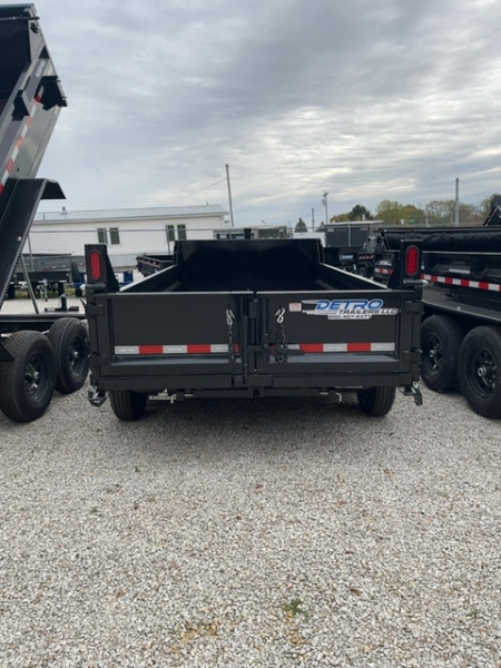 New 2025 Sure-Trac 6 x 12  10K Telescopic SD Low Profile Dump Trailer