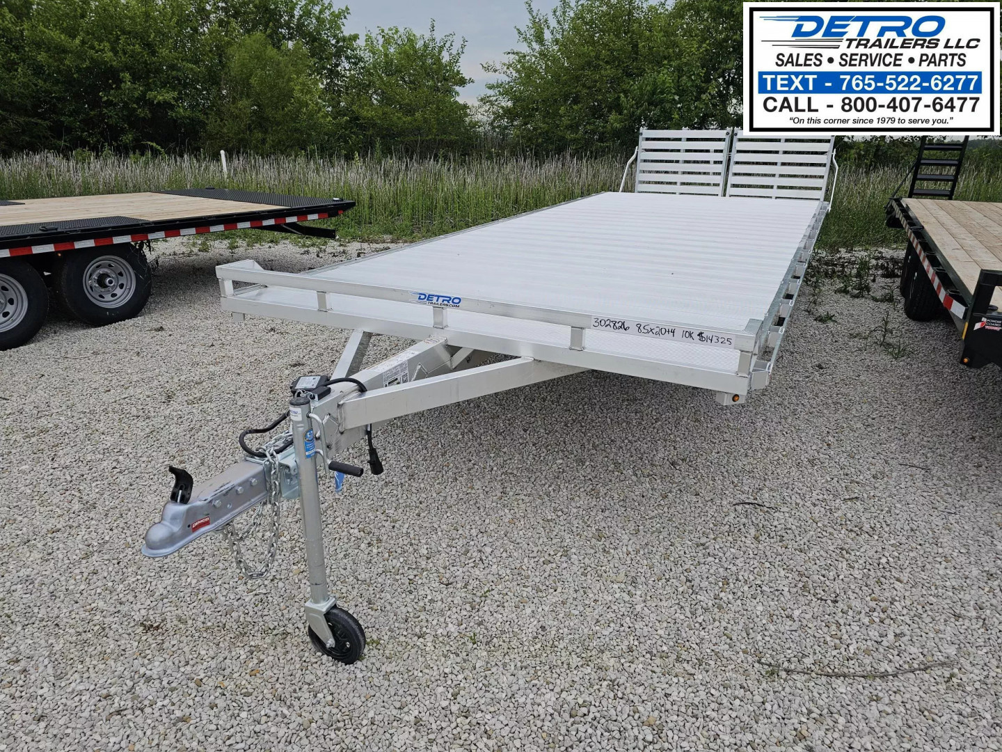 New 2026 Aluma 1024TA-BT-DT-RR-RTD 10K Torsion Deckover Utility Trailer w/ Bi-Fold Ramps