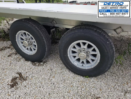 New 2026 Aluma 1024TA-BT-DT-RR-RTD 10K Torsion Deckover Utility Trailer w/ Bi-Fold Ramps