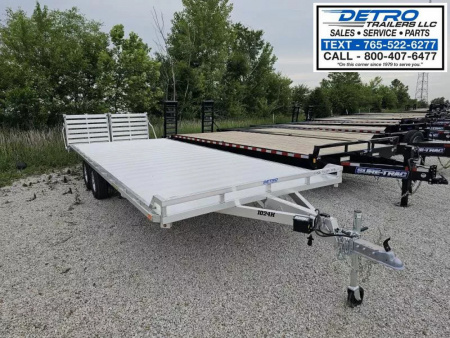 New 2026 Aluma 1024TA-BT-DT-RR-RTD 10K Torsion Deckover Utility Trailer w/ Bi-Fold Ramps