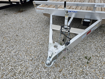 New 2025 Sure-Trac 7' x 18' (16+2) 7K Aluminum Wood Deck C-Channel Car Hauler