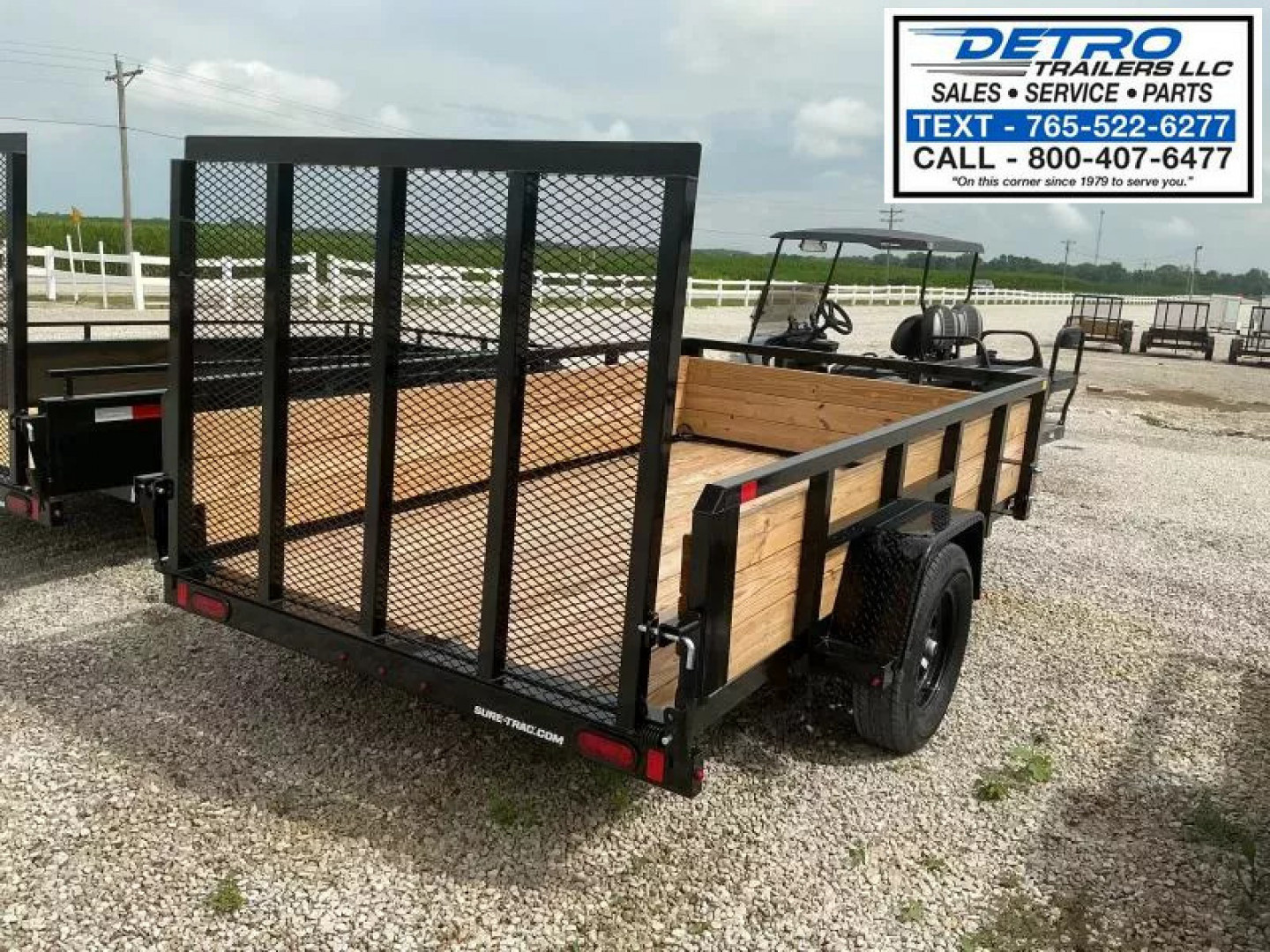 New 2025 Sure-Trac 6' x 10' 3K Idler Tube Top Three Board High Side Utility Trailer
