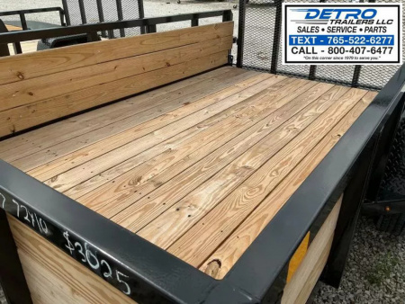 New 2025 Sure-Trac 6' x 10' 3K Idler Tube Top Three Board High Side Utility Trailer