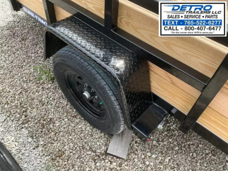 New 2025 Sure-Trac 6' x 10' 3K Idler Tube Top Three Board High Side Utility Trailer