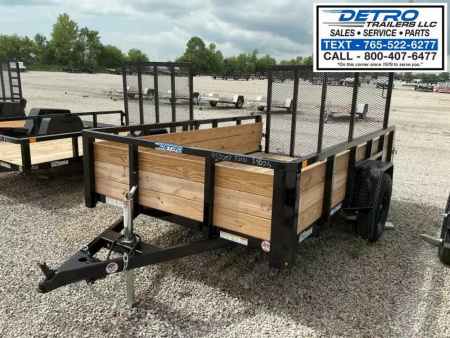New 2025 Sure-Trac 6' x 10' 3K Idler Tube Top Three Board High Side Utility Trailer